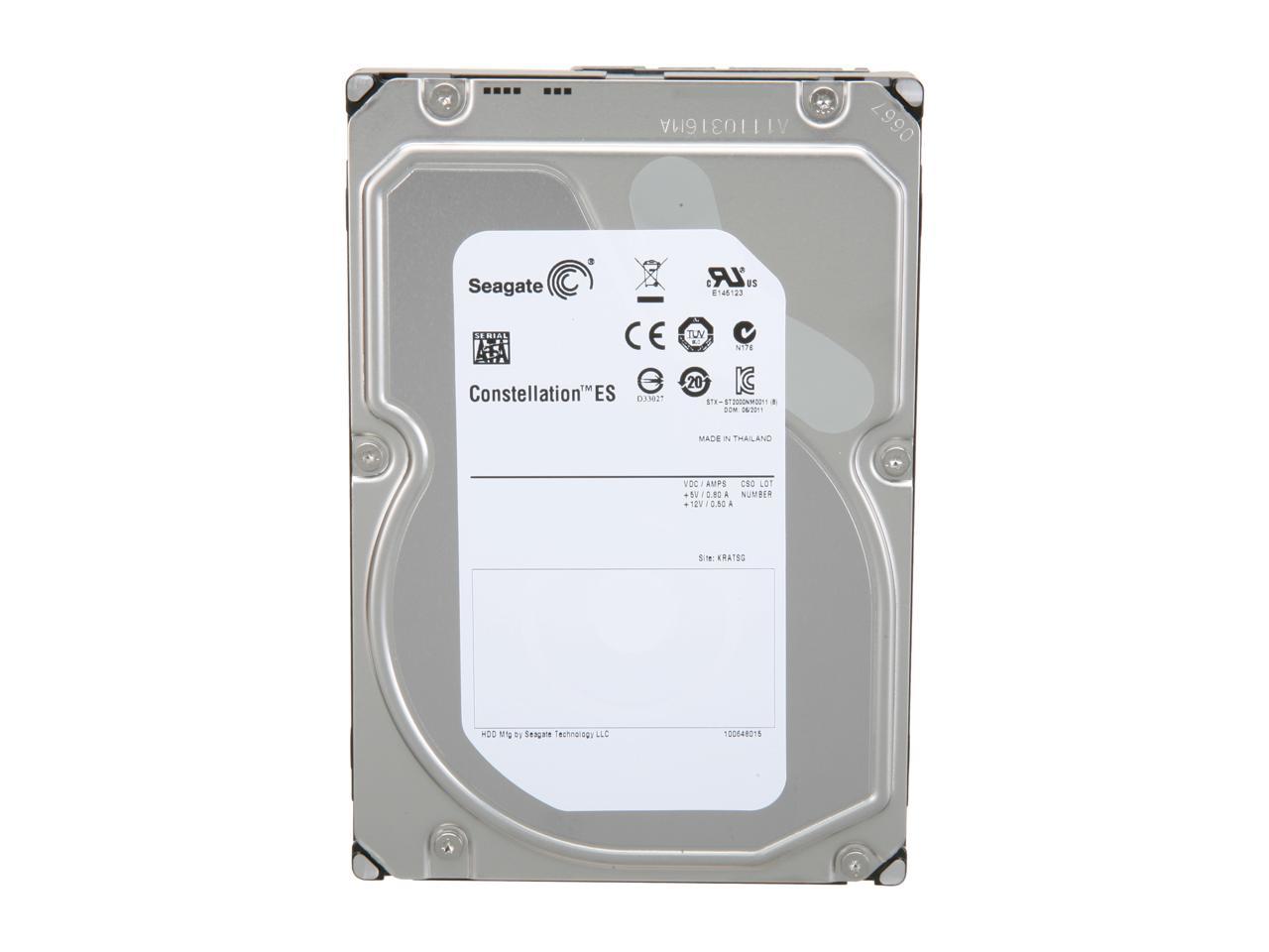 Seagate Constellation ES ST2000NM0011 2TB 7200 RPM 64MB Cache SATA 6.0Gb/s 3.5" Enterprise Internal Hard Drive Bare Drive