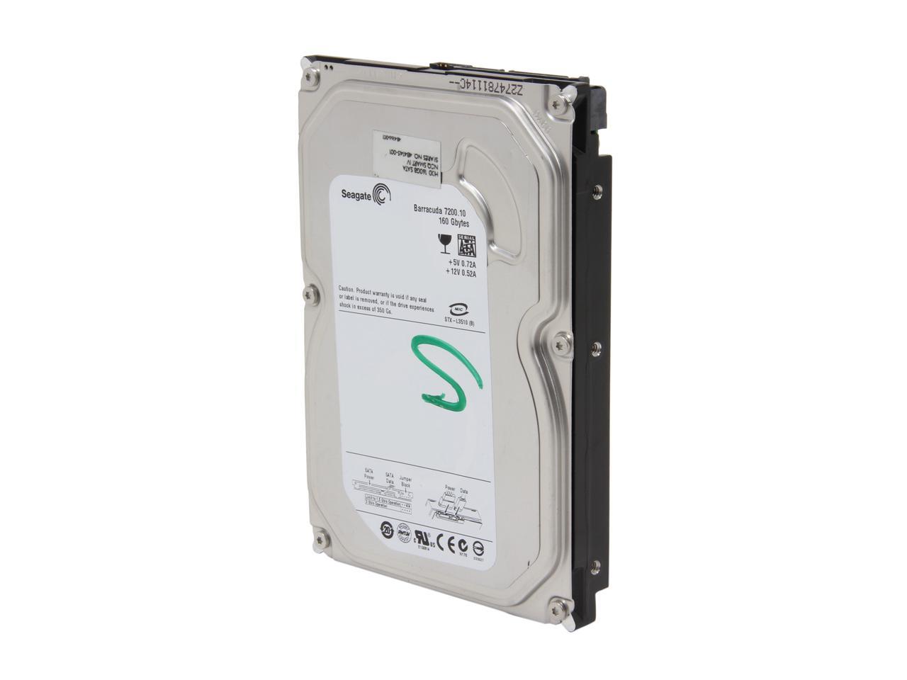 Seagate ST3160815AS 160GB 7200 RPM 8MB Cache SATA 3.0Gb/s 3.5" Internal Hard Drive Bare Drive