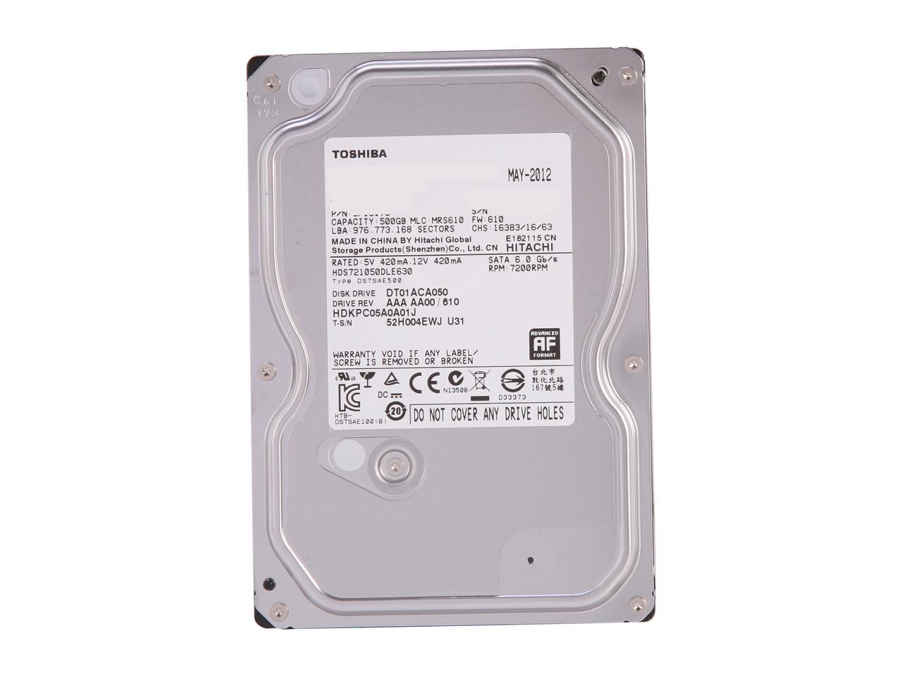 TOSHIBA DT01ACA050 Internal Hard Drive