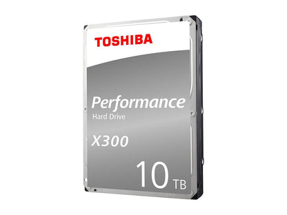 Toshiba X300 10TB Performance & Gaming Internal Hard Drive 7200 RPM SATA 6Gb/s 256MB Cache 3.5 inch - HDWR11AXZSTA (RETAIL PACKAGE)