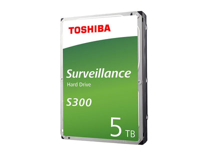 TOSHIBA S300 HDWT150UZSVAR 5TB 5400 RPM 128MB Cache SATA 6.0Gb/s 3.5" Internal Hard Drive - WHITE BOX