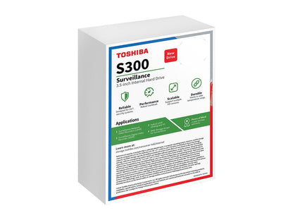 TOSHIBA S300 HDWT31AUZSVAR 10TB 7200 RPM 256MB Cache SATA 6.0Gb/s 3.5" Internal Hard Drive - WHITE BOX