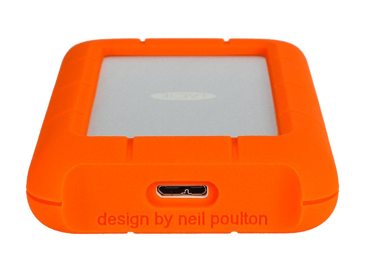 LaCie 4TB Rugged Mini External Hard Drive USB 3.0 Model LAC9000633 Orange