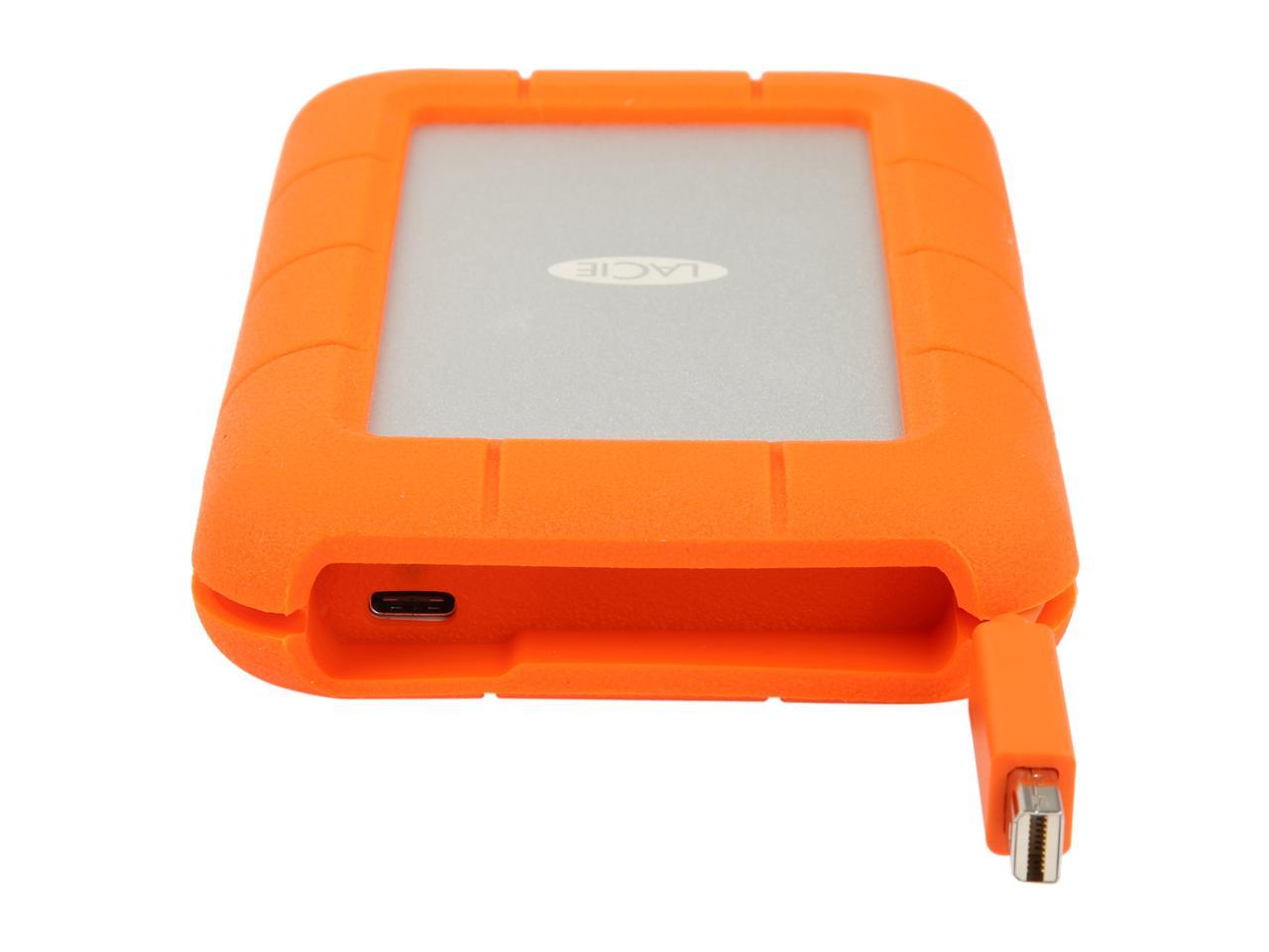 LaCie Rugged Thunderbolt USB-C 2TB Portable Hard Drive STFS2000800