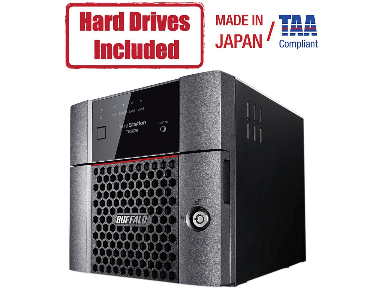 Buffalo TeraStation 3210DN Desktop 8 TB NAS Hard Drives Included