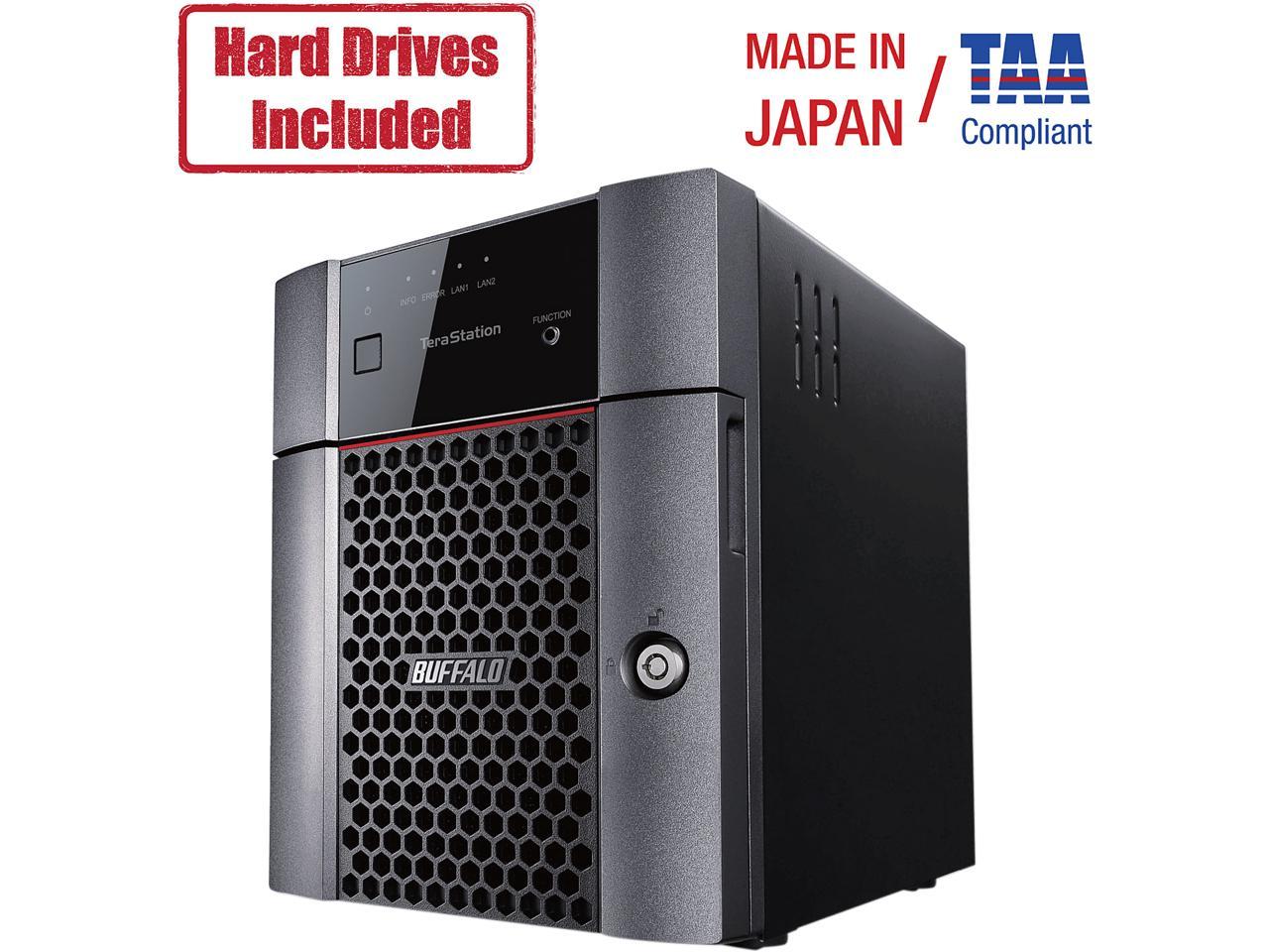 Buffalo TeraStation 3410DN Desktop 16TB NAS Hard Drives Included