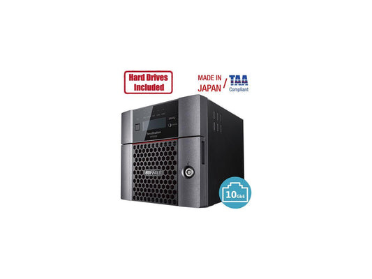 Buffalo TeraStation WS5420DN Windows Server IoT 2019 Standard 16TB 4 Bay Desktop (4x4TB) NAS Hard Drives Included RAID iSCSI
