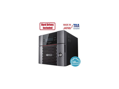 Buffalo TeraStation WS5420DN Windows Server IoT 2019 Standard 16TB 4 Bay Desktop (4x4TB) NAS Hard Drives Included RAID iSCSI