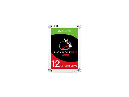 Seagate IronWolf Pro 12TB NAS Hard Drive 7200 RPM 256MB Cache SATA 6.0Gb/s 3.5" Internal Hard Drive ST12000NE0007