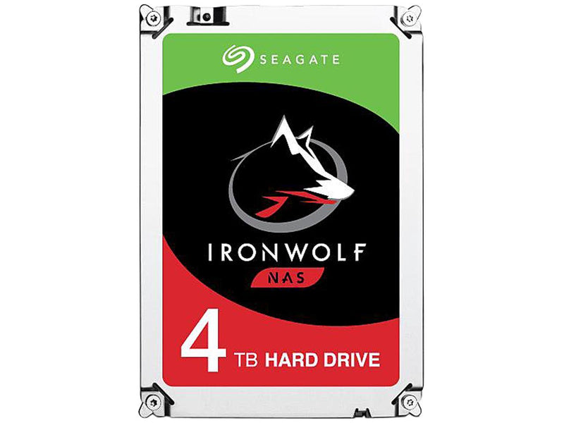 Seagate IronWolf 4TB NAS Hard Drive 5900 RPM 64MB Cache SATA 6.0Gb/s CMR 3.5" Internal HDD for RAID Network Attached Storage ST4000VN008
