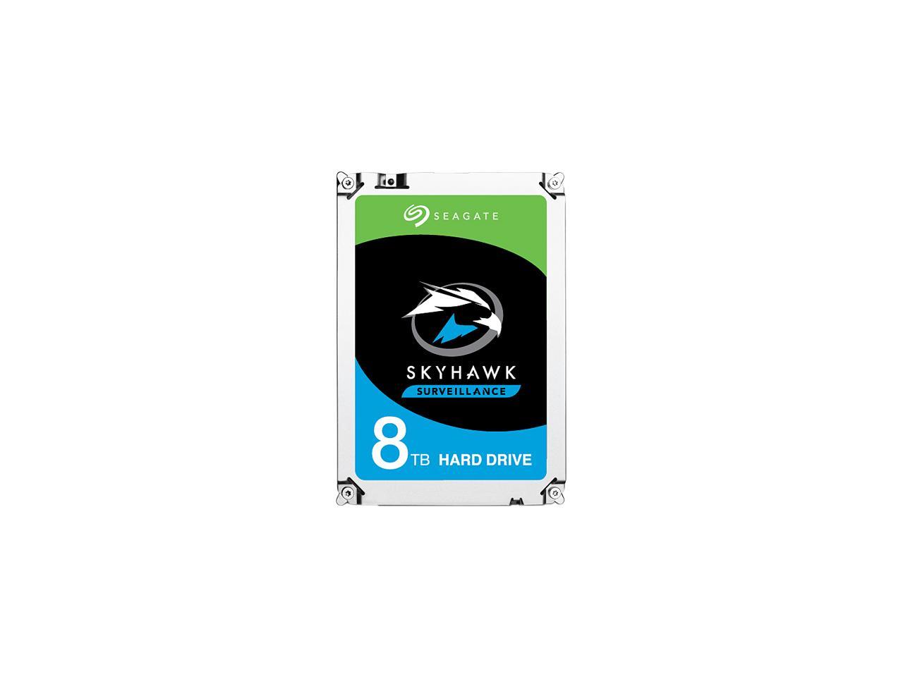 Seagate SkyHawk 8TB Surveillance Hard Drive 256MB Cache SATA 6.0Gb/s 3.5" Internal Hard Drive ST8000VX0022