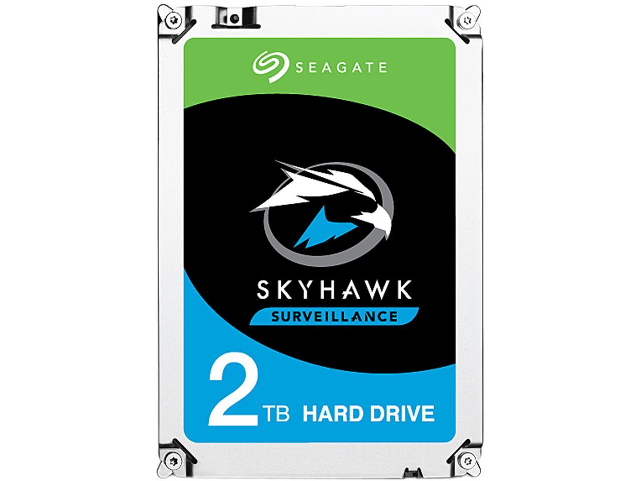 Seagate SkyHawk 2TB Surveillance Hard Drive 64MB Cache SATA 6.0Gb/s 3.5" Internal Hard Drive ST2000VX008