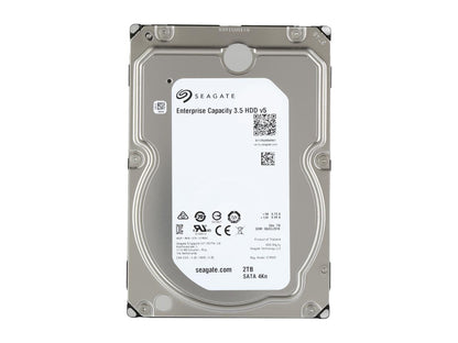 Seagate Enterprise Capacity 3.5'' HDD 2TB 7200 RPM 4Kn SATA 6Gb/s 128MB Cache Internal Hard Drive ST2000NM0105