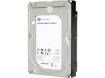 Seagate Enterprise Capacity 3.5'' HDD 2TB 7200 RPM 512e SAS 12Gb/s 128MB Cache Internal Hard Drive ST2000NM0135