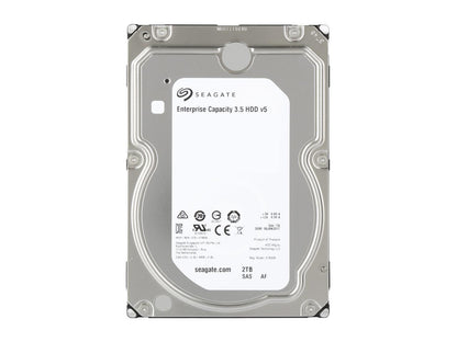 Seagate Enterprise Capacity 3.5'' HDD 2TB 7200 RPM 512e SAS 12Gb/s 128MB Cache Internal Hard Drive ST2000NM0135