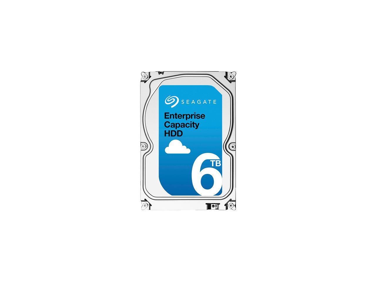 Seagate Enterprise Capacity 3.5'' HDD 6TB 7200 RPM 4Kn SATA 6Gb/s 256MB Cache Internal Hard Drive ST6000NM0125