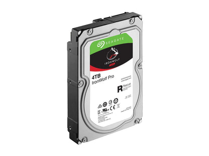 Seagate IronWolf Pro 4TB NAS Hard Drive 7200 RPM 128MB Cache SATA 6.0Gb/s 3.5" Internal Hard Drive ST4000NE0025