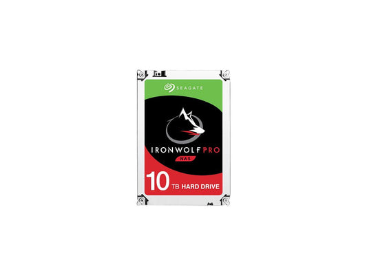 Seagate IronWolf Pro 10TB NAS Hard Drive 7200 RPM 256MB Cache SATA 6.0Gb/s 3.5" Internal Hard Drive ST10000NE0004