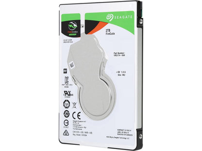 Seagate FireCuda Gaming SSHD 2TB SATA 6.0Gb/s 2.5" Notebooks / Laptops InternalÂ Hard Drive ST2000LX001