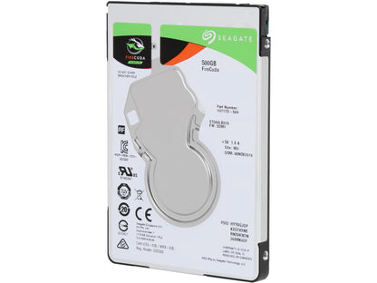 Seagate FireCuda Gaming SSHD 500GB SATA 6.0Gb/s 2.5" Notebooks / Laptops InternalÂ Hard Drive ST500LX025