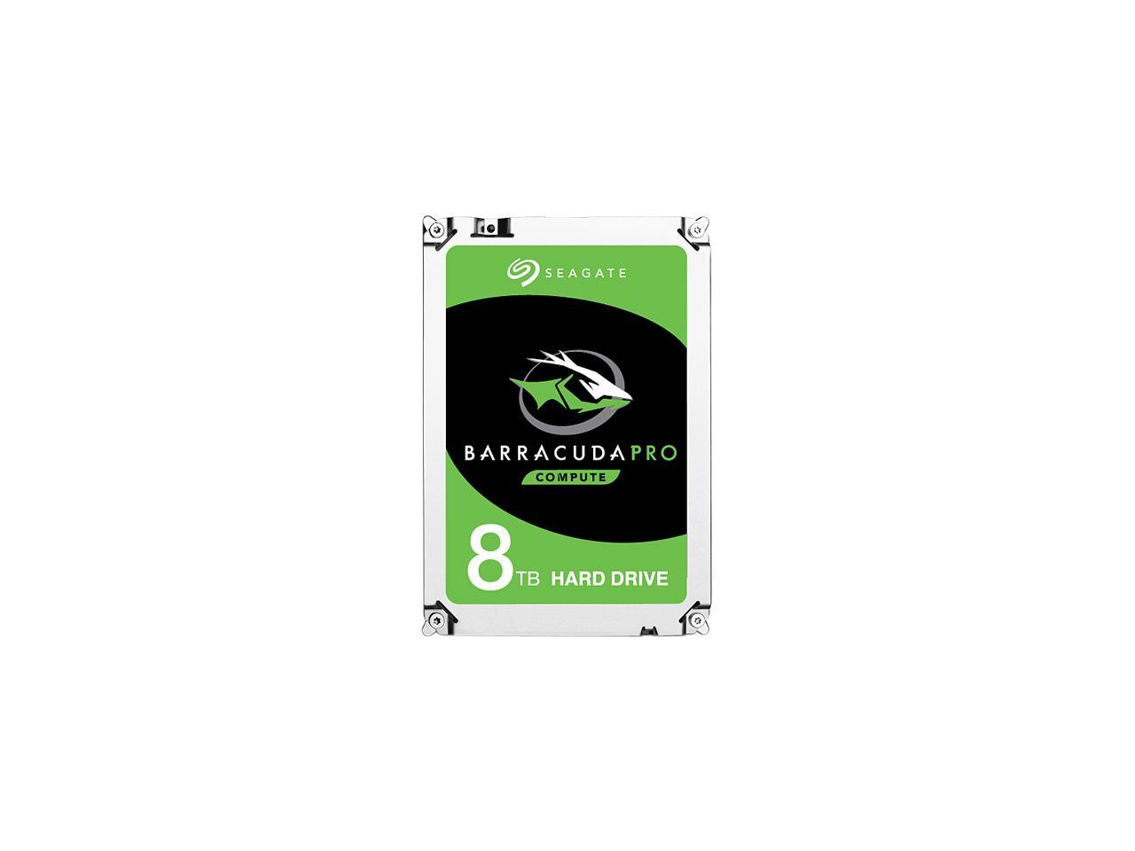 Seagate BarraCuda Pro ST8000DM0004 8TB 7200 RPM 256MB Cache SATA 6.0Gb/s 3.5" Hard Drive Bare Drive