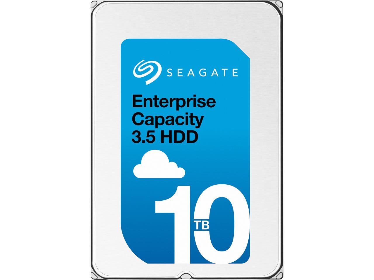 Seagate Enterprise Capacity 3.5'' HDD 10TB (Helium) 7200 RPM SAS 12Gb/s 256MB Cache SED Model 512e Internal Hard Drive ST10000NM0216