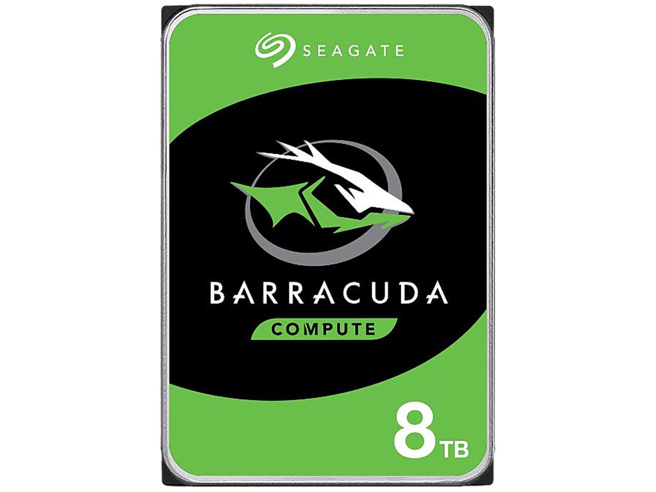 Seagate BarraCuda ST8000DM004 8TB 5400 RPM 256MB Cache SATA 6.0Gb/s 3.5" Internal Hard Drive Bare Drive