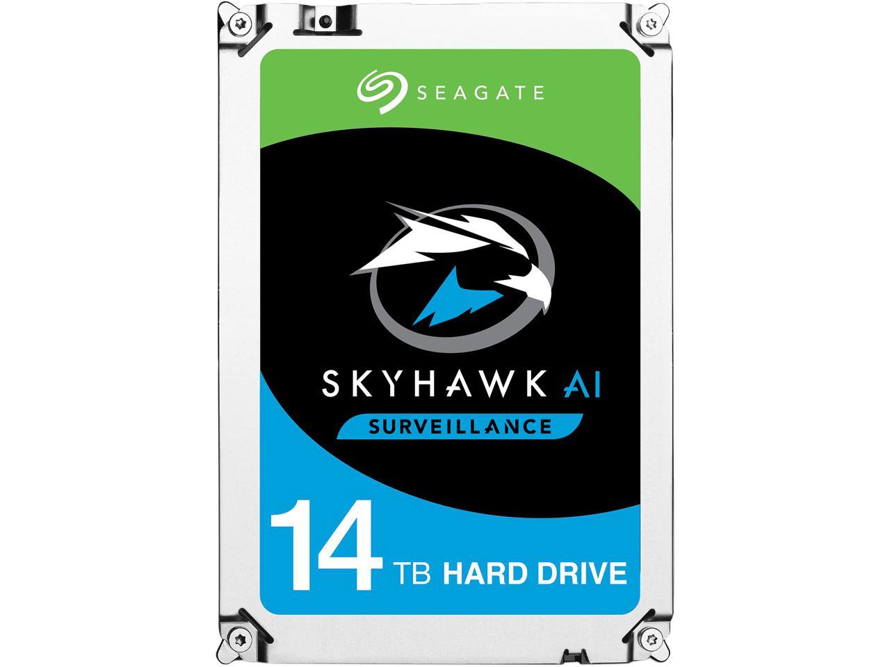 Seagate SkyHawk AI ST14000VE0008 14TB 7200 RPM 256MB Cache SATA 6.0Gb/s 3.5" Internal Hard Drive