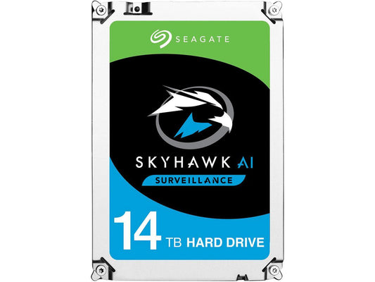 Seagate SkyHawk AI ST14000VE0008 14TB 7200 RPM 256MB Cache SATA 6.0Gb/s 3.5" Internal Hard Drive