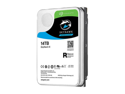 Seagate SkyHawk AI ST14000VE0008 14TB 7200 RPM 256MB Cache SATA 6.0Gb/s 3.5" Internal Hard Drive