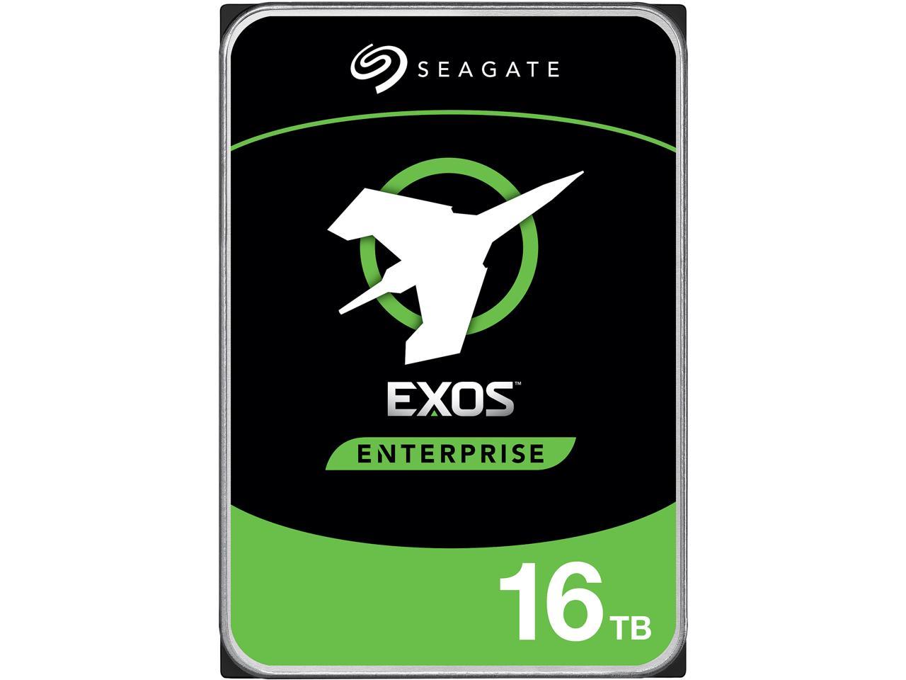 Seagate Exos X16 ST16000NM003G 16TB 7200 RPM 256MB Cache SATA 6.0Gb/s 3.5" Hard Drives, 512E/4KN, SED