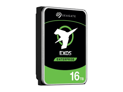 Seagate Exos X16 16TB Enterprise HDD 12Gb/s SAS 512e/4Kn 7200 RPM 256MB Cache 3.5" Internal Hard Drive ST16000NM002G