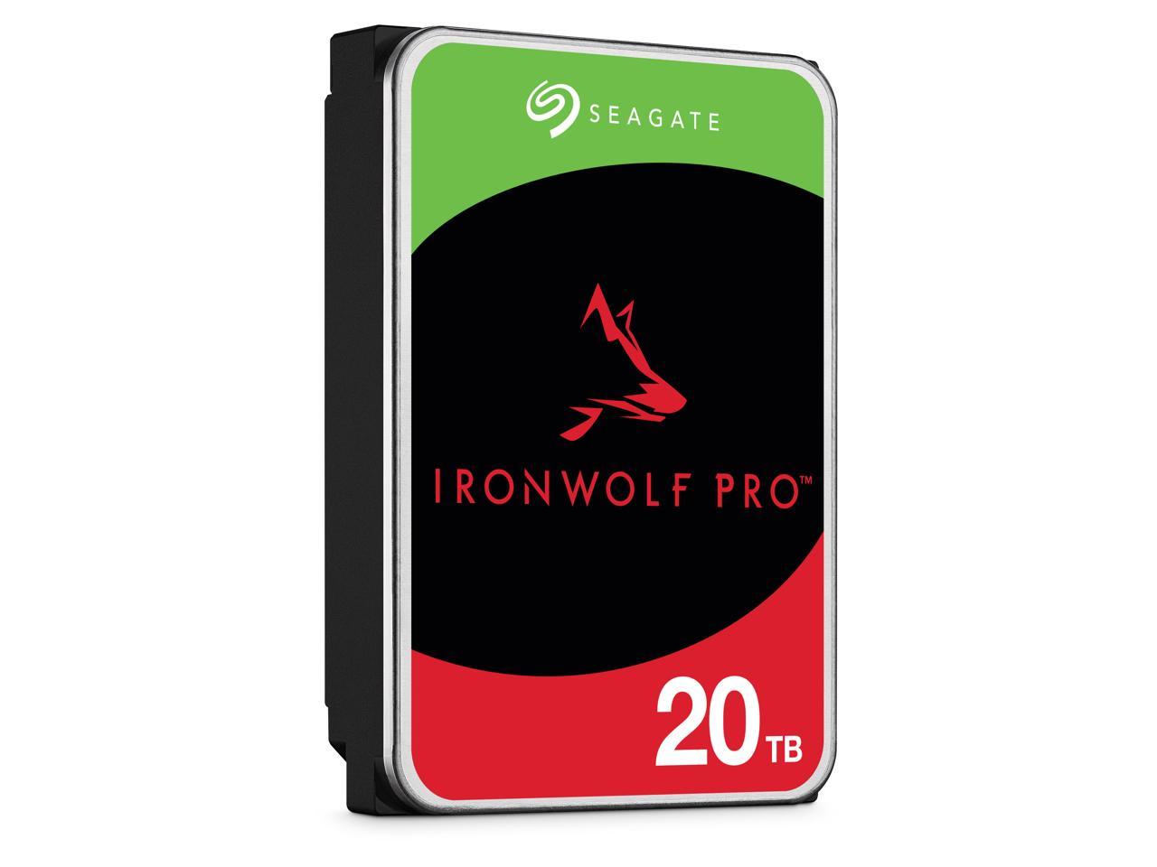 Seagate IronWolf Pro 20TB NAS Hard Drive 7200 RPM 256MB Cache CMR SATA 6.0Gb/s 3.5" Internal HDD NE-ST20000NE000