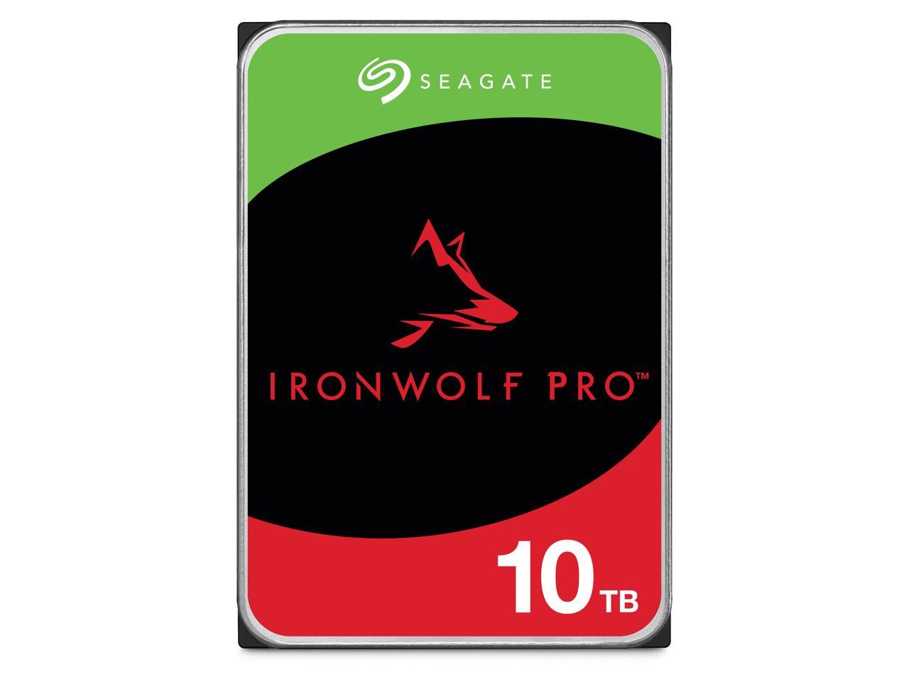 Seagate IronWolf Pro ST10000NT001 10TB 7200 RPM 256MB Cache SATA 6.0Gb/s 3.5" Internal Hard Drive