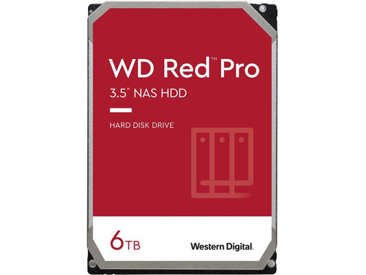 WD Red Pro WD6003FFBX 6TB 7200 RPM 256MB Cache SATA 6.0Gb/s 3.5" Internal Hard Drive Bare Drive