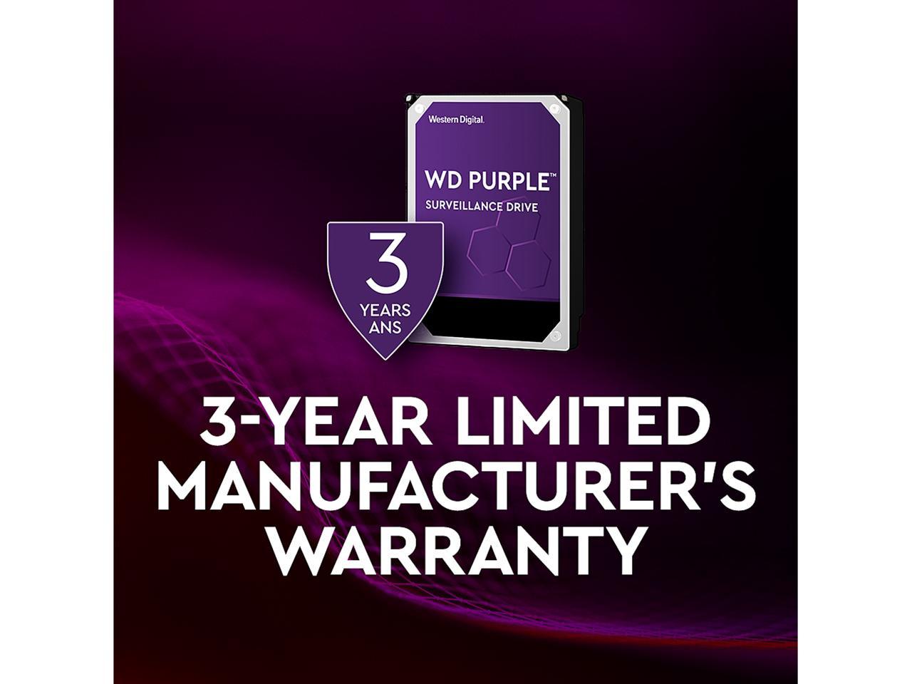 WD Purple WD81PURZ 8TB 5400 RPM 256MB Cache SATA 6.0Gb/s 3.5" Internal Hard Drive