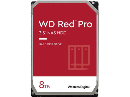 WD Red Pro WD8003FFBX 8TB 7200 RPM 256MB Cache SATA 6.0Gb/s 3.5" Internal Hard Drive