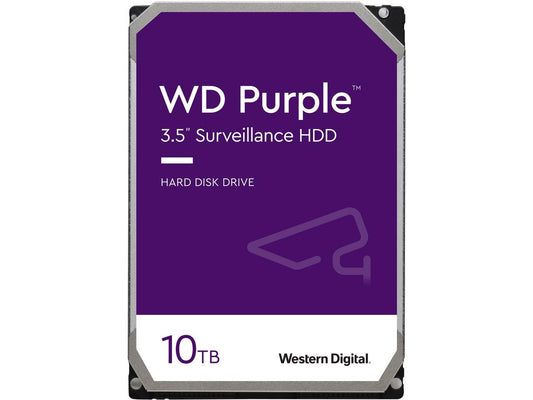 WD Purple WD101PURZ 10TB 7200 RPM 256MB Cache SATA 6.0Gb/s 3.5" Internal Hard Drive