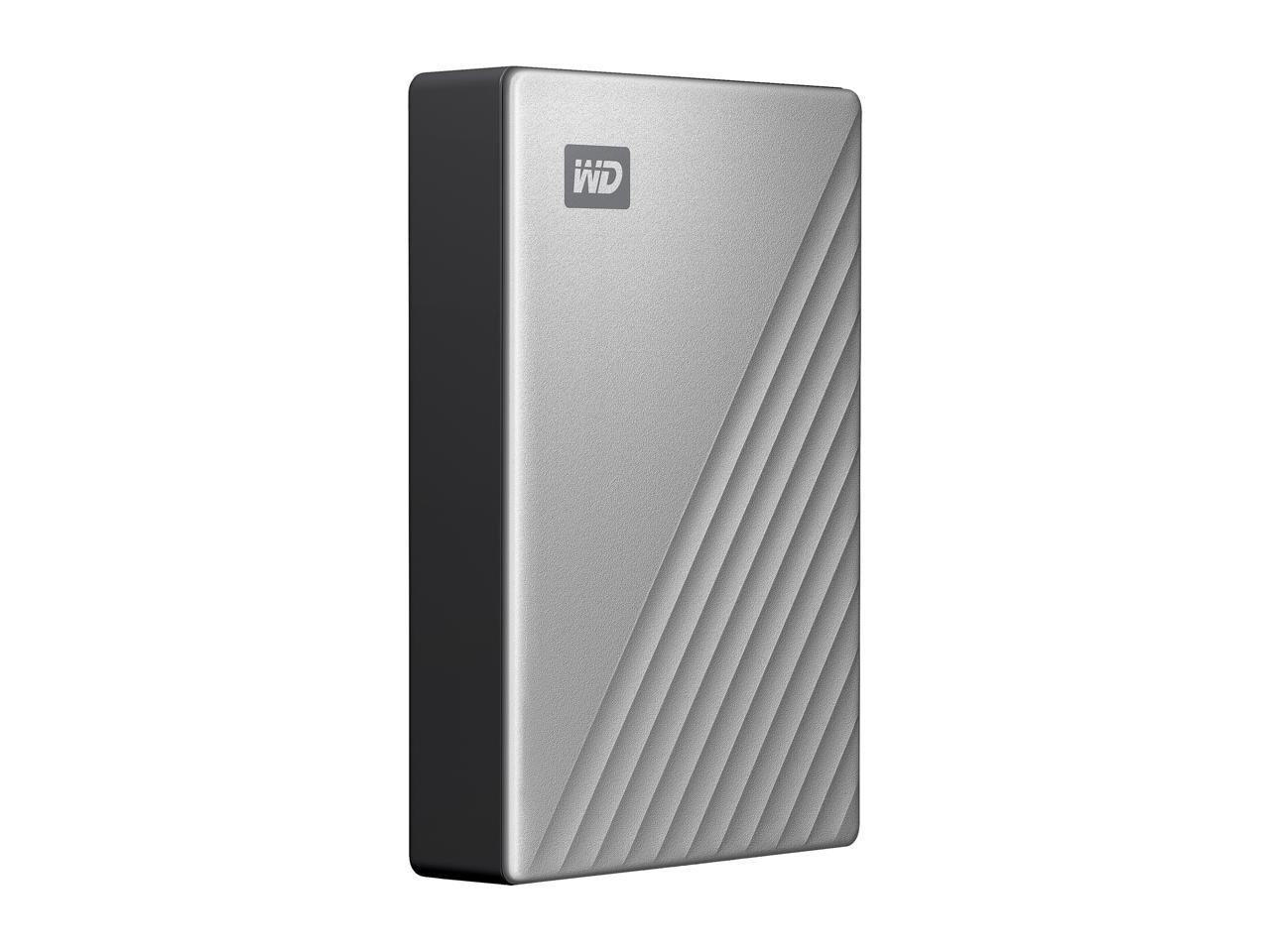 WD 4TB Silver My Passport Ultra Portable Storage External Hard Drive USB-C for PC/Windows (WDBFTM0040BSL-WESN)
