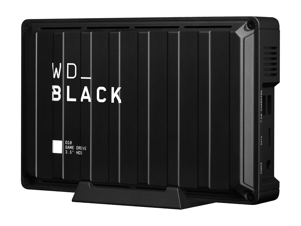WD Black 8TB D10 Game Drive Portable External Hard Drive for PS4/Xbox One/PC/Mac USB 3.2 (WDBA3P0080HBK-NESN)
