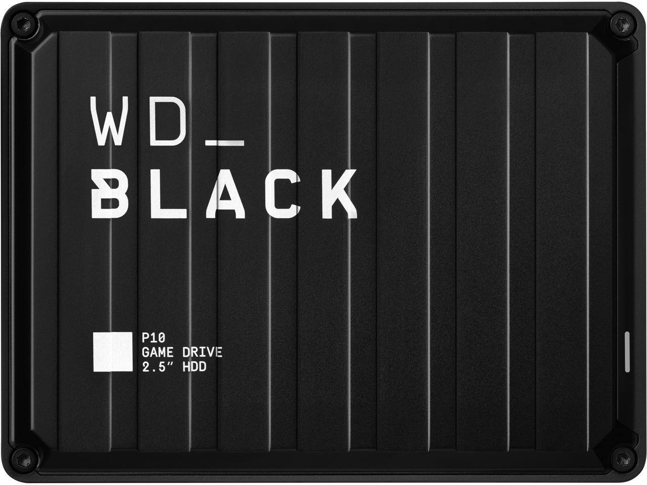 WD Black 5TB P10 Game Drive Portable External Hard Drive for PS4/Xbox One/PC/Mac USB 3.2 (WDBA3A0050BBK-WESN)