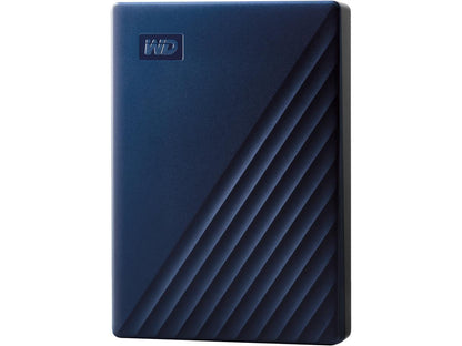 WD 4TB My Passport for Mac Portable External Hard Drive Storage USB-C/USB-A 3.2 - Midnight Blue (WDBA2F0040BBL-WESN)