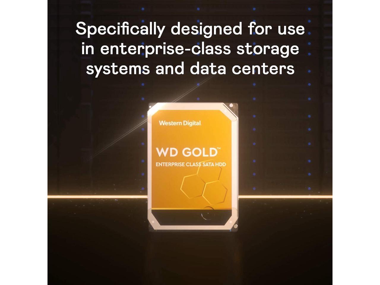 WD Gold 14TB Enterprise Class Hard Disk Drive - 7200 RPM Class SATA 6Gb/s 512MB Cache 3.5 Inch - WD141KRYZ