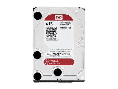 WD Red 4TB NAS Internal Hard Drive - 5400 RPM Class, SATA 6Gb/s, SMR, 256MB Cache, 3.5" - WD40EFAX