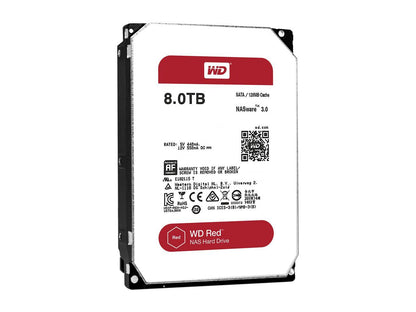 WD Red 8TB NAS Hard Disk Drive - 5400 RPM Class SATA 6Gb/s 128MB Cache 3.5 Inch - WD80EFZX