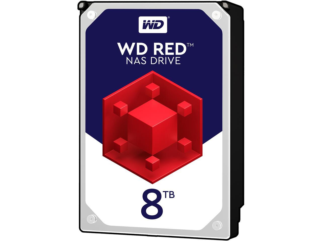 WD Red 8TB NAS Hard Disk Drive - 5400 RPM Class SATA 6Gb/s 128MB Cache 3.5 Inch - WD80EFZX