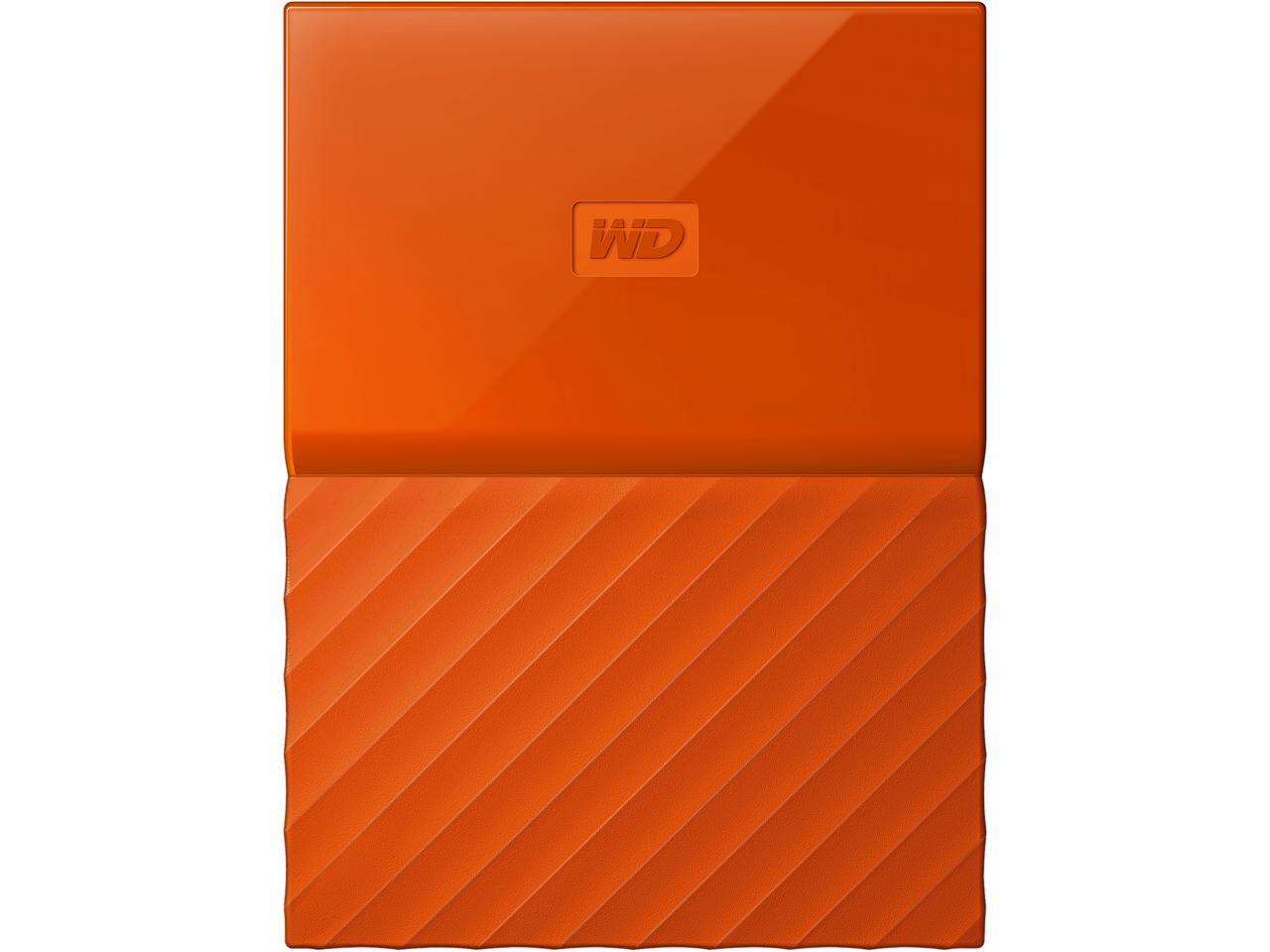 WD 3TB My Passport Portable Hard Drive USB 3.0 Model WDBYFT0030BOR-WESN Orange