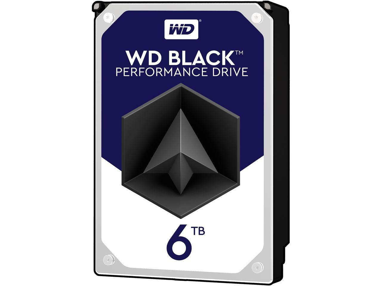 WD Black 6TB Performance Desktop Hard Disk Drive - 7200 RPM SATA 6Gb/s 128MB Cache 3.5 Inch - WD6002FZWX