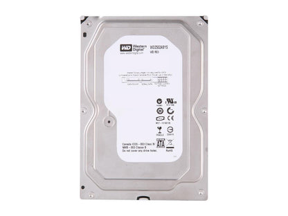 WD RE3 WD2502ABYS 250GB 7200 RPM 16MB Cache SATA 3.0Gb/s 3.5" Internal Hard Drive Bare Drive