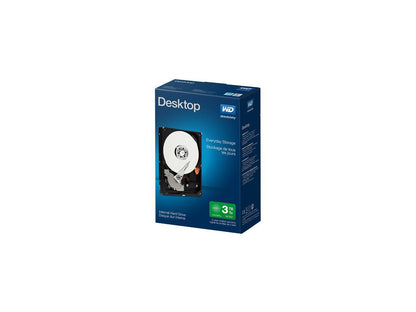 WD Desktop Mainstream WDBH2D0030HNC-NRSN 3TB IntelliPower SATA 6.0Gb/s 3.5" Internal Hard Drive-Retail kit